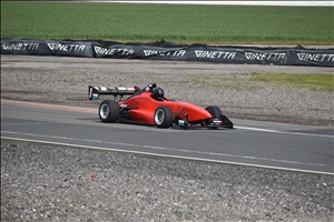 In one of the closest finishes of the season so far, Broughton took round nine by just 0.07secs (John Fox)